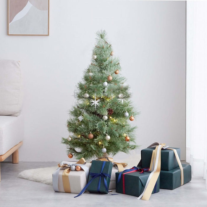 LEDライト・松ぼっくり付き!クリスマスツリー商品写真1