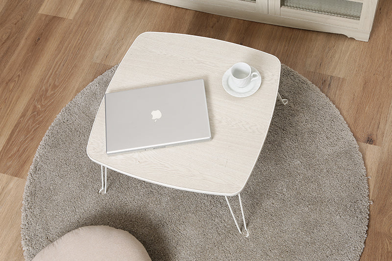 折りたたみ式白いローテーブル正方形タイプの商品写真3