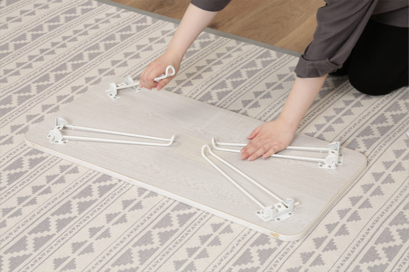 折りたたみ式白いローテーブル長方形タイプの商品写真8