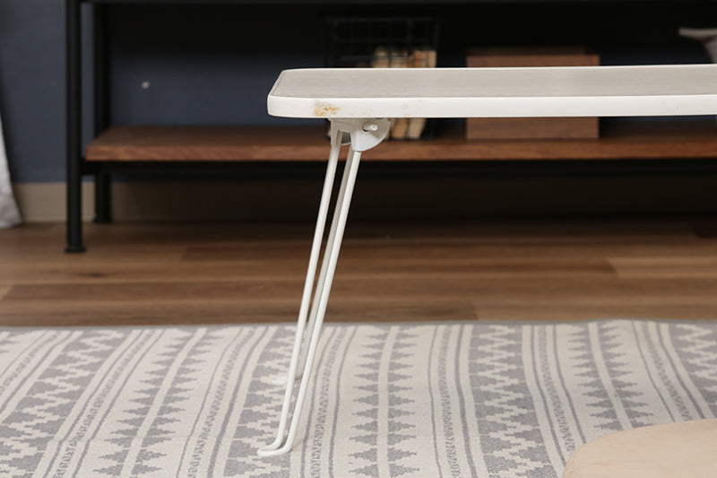 折りたたみ式白いローテーブル長方形タイプの商品写真10