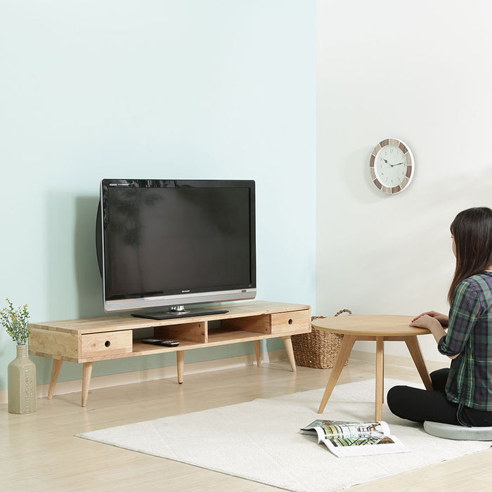 天然木スリムテレビボードの商品写真3